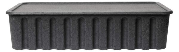 Ferm Living Papierový úložný box Pulp Extra Large, charcoal