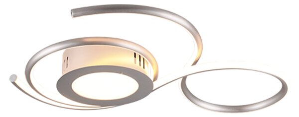 TRIO 623410207 JIVE stropné svietidlo LED 36W/4300lm 2700 - 6000K matný nikel, stmievateľné, diaľkový ovládač
