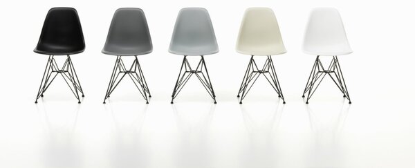 Vitra Stolička Eames DSR RE, deep black/chrome