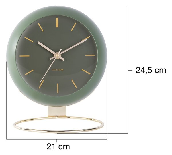 Stolové hodiny ø 21 cm Globe – Karlsson