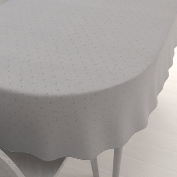 Biante Teflónový oválny obrus TF-080 Obdĺžničky na sivom 50x100 cm