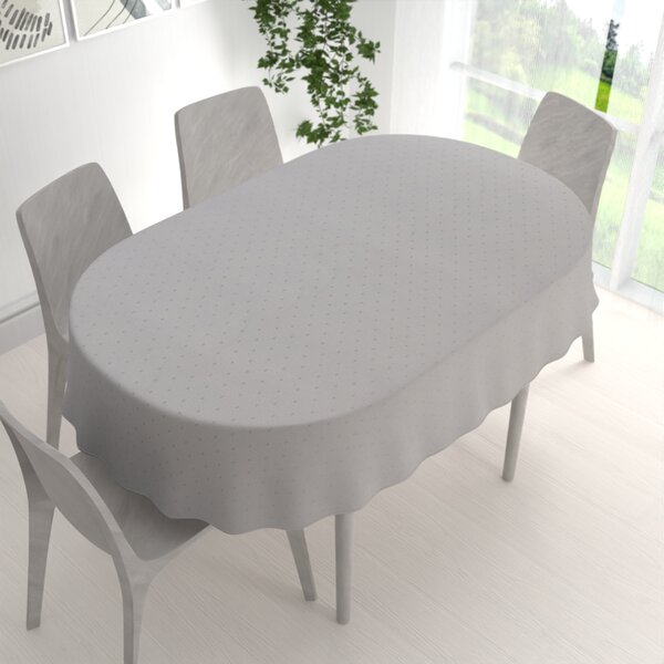 Biante Teflónový oválny obrus TF-080 Obdĺžničky na sivom 50x100 cm