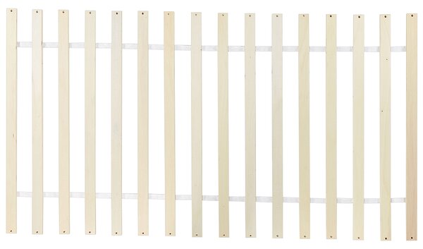 Posteľ biela borovicové drevo MDF 90 x 200 cm s čelom minimalistický škandinávsky štýl spálňa detská izba