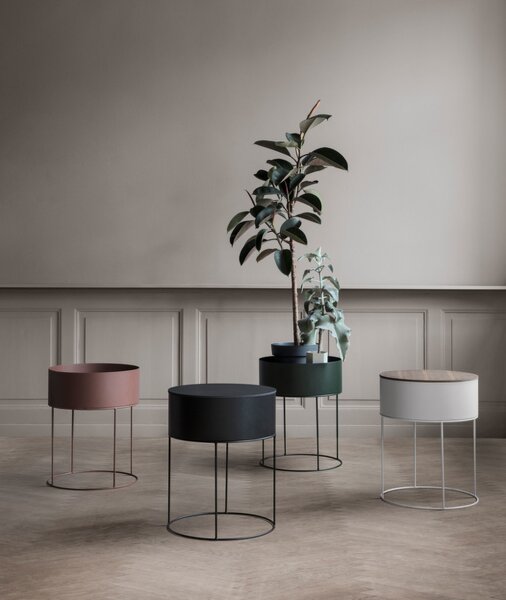 Ferm Living Truhlík na rastliny Plant Box Round, cashmere