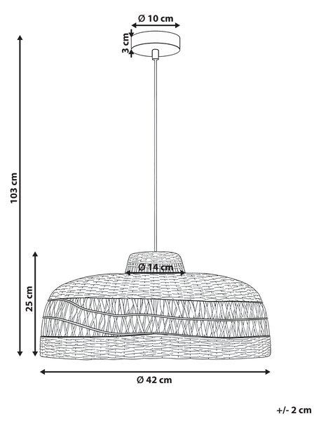 Závesná lampa prírodná tienidlo z morskej trávy boho závesné svietidlo obývačka spálňa chodba