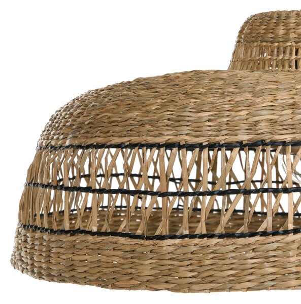 Závesná lampa prírodná tienidlo z morskej trávy boho závesné svietidlo obývačka spálňa chodba