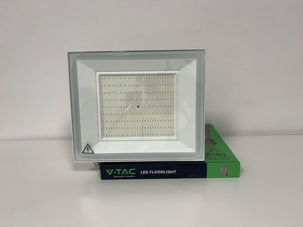 V-TAC Biely LED reflektor 100W, Studená biela 6000 - 6500K