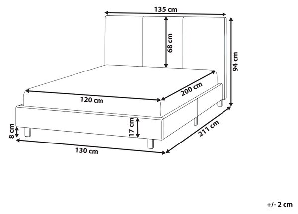 Posteľ béžová buklé s roštom polyesterový čalúnený rám postele 120 x 200 cm moderný dizajn