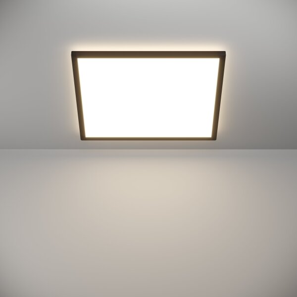 Eglo 901444- LED Kúpeľňové stropné svietidlo ROVITO 17W/230V 50x50 cm IP44 čierna