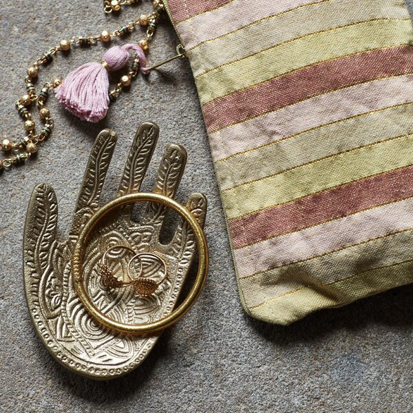 Dekoratívna tácka Aluminum Hamsa