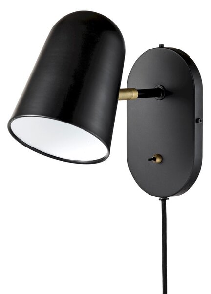 Bolia Nástenná lampa Bureau, matt black/brass 20