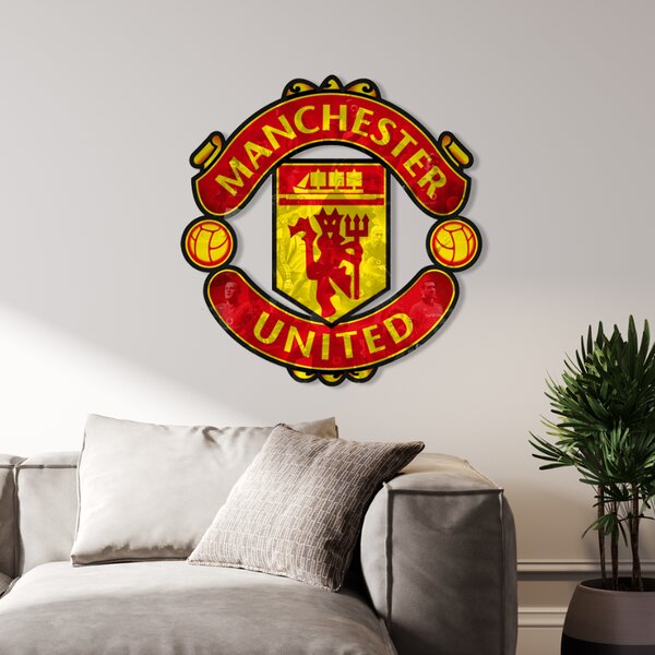 Farebný HDF obraz logo Manchester United (HDR)