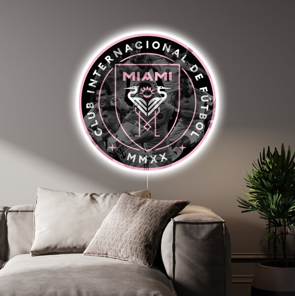 Svietiaci obraz Logo Inter Miami