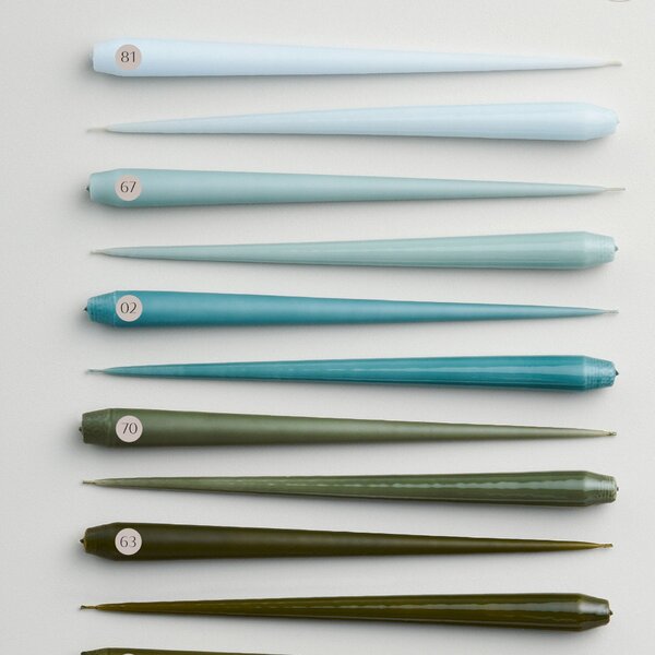 Sviečka Cone 37 cm – 67 Jade Stone