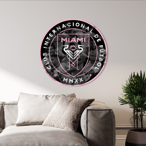 Farebný HDF obraz logo Inter Miami