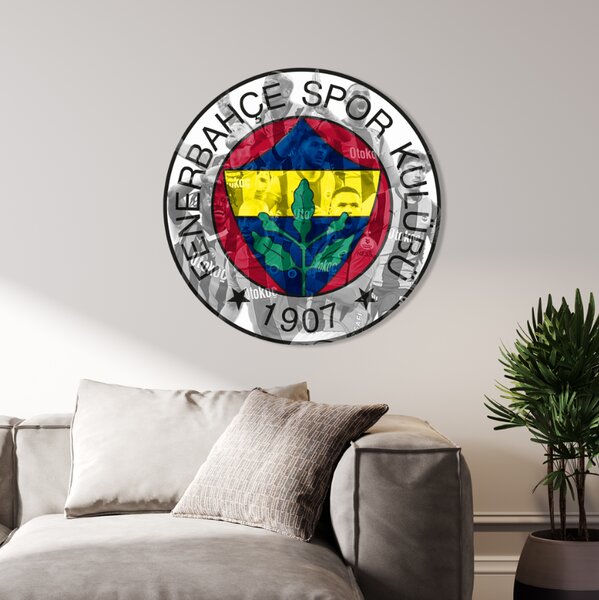 Farebný HDF obraz logo Fenerbahçe SK