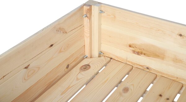ATMOWOOD Vyvýšený drevený truhlík s policou 78 x 78 cm - borovica