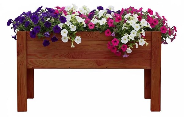 ATMOWOOD Vyvýšený drevený truhlík 120 cm - teak