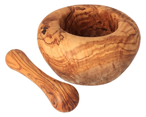ČistéDrevo Mažiar z olivového dreva 13 cm