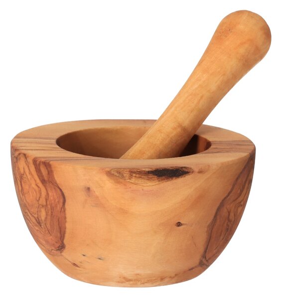 ČistéDrevo Mažiar z olivového dreva 12 cm