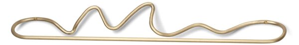 Ferm Living Vešiak na uteráky Curvature, brass