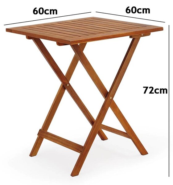 Casaria Balkónový set z akáciového dreva