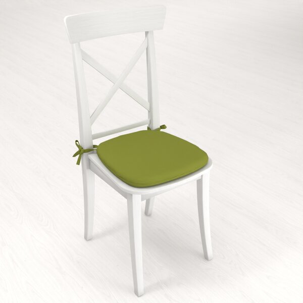 Biante Oblý podsedák Rongo RG-095 Olivovo zelený - 39x37x3 cm