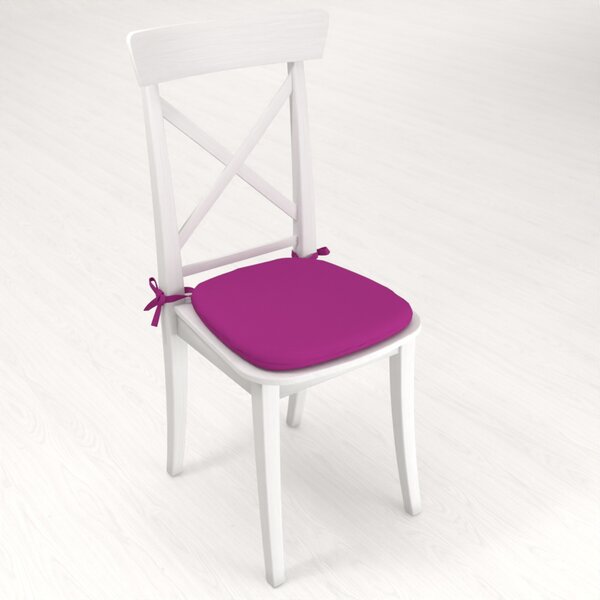 Biante Oblý podsedák Rongo RG-092 Purpurový - 39x37x3 cm