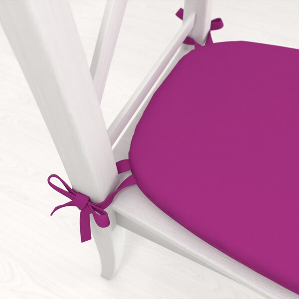 Biante Oblý podsedák Rongo RG-092 Purpurový - 39x37x3 cm