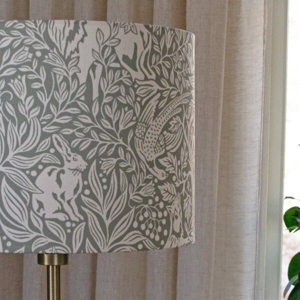 Stojacia lampa Amy, Eldertree zelená/zlatá, výška 150 cm, E27, Zelená, Obývacia izba / jedáleň, Textil / látka / hodváb, Stojaca lampa