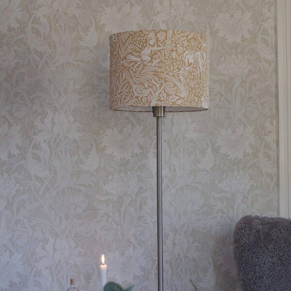 PR Home Stojacia lampa Amy, žltá/sivá, výška 150 cm, textil, E27, Žltá / oranžová, Obývacia izba / jedáleň, Textil / látka / hodváb, Stojaca lampa