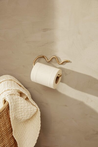 Ferm Living Držiak na toaletný papier Curvature, brass