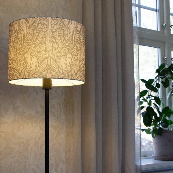 PR Home Stojacia lampa Amy, Eldertree zelená/čierna, výška 150 cm, E27, Zelená, Obývacia izba / jedáleň, Textil / látka / hodváb, Stojaca lampa