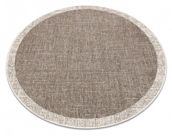 Kusový koberec Sindy béžový kruh 160cm