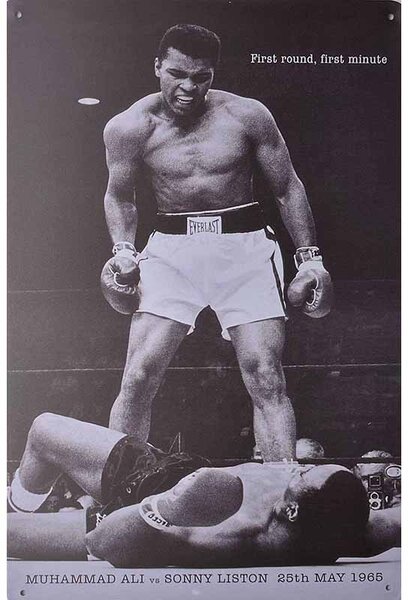 Retro Cedule Ceduľa Muhammad Ali