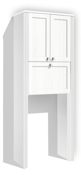 Kúpeľňová skrinka Retro KR 17 vysoká nad práčku farba lamina: biela 113