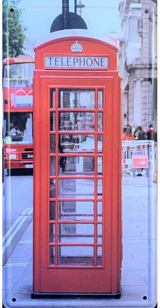 Retro Cedule Ceduľa Londýn telefónna búdka