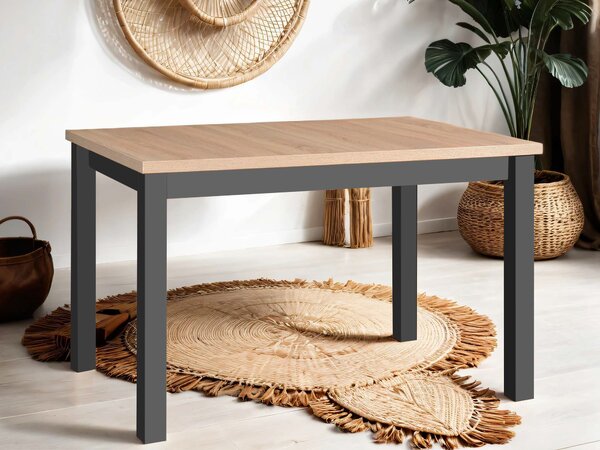 Rozkladací jedálenský stôl Mixi 5 120-150x80 - sonoma / grafit