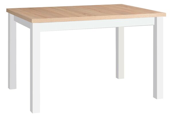Rozkladací jedálenský stôl Mixi 5 120-150x80 - sonoma / biela