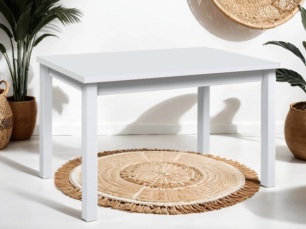 Rozkladací jedálenský stôl Mixi 5 120-150x80 - biela