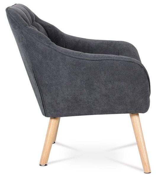 AK-321 GREY2, Relaxačné kreslo v škandinávskom štýle sivé