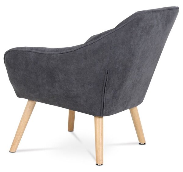 AK-321 GREY2, Relaxačné kreslo v škandinávskom štýle sivé