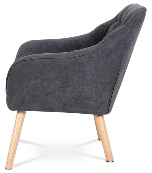 AK-321 GREY2, Relaxačné kreslo v škandinávskom štýle sivé