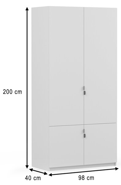 Skriňa Mezzo 98x200x40 - kašmír