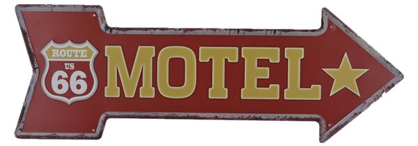 Ceduľa Motel 46x16 cm Plechová tabuľa