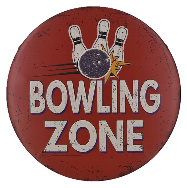 Retro Cedule Ceduľa Bowling Zone