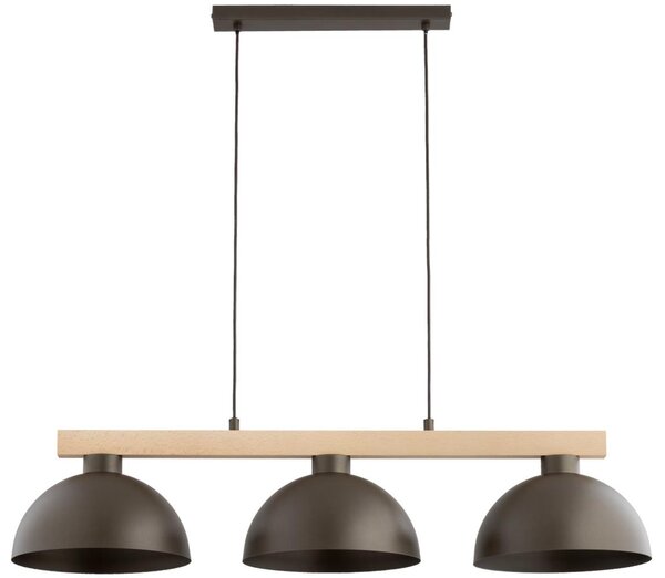 Luster na lanku VERTA 3xE27/15W/230V hnedá/béžová