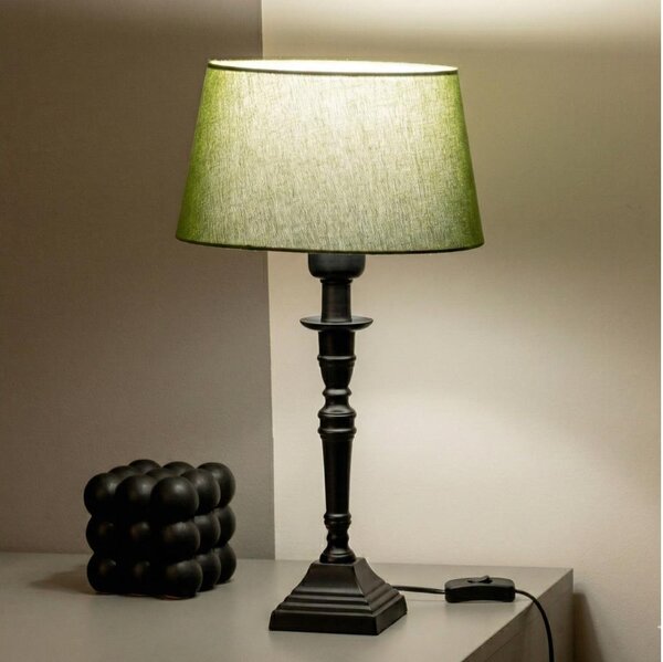 Brilagi - Stolná lampa CERIA 1xE27/60W/230V priemer 25 cm čierna/zelená