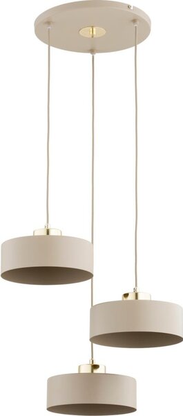 Luster na lanku SELIA 3xE27/15W/230V béžový