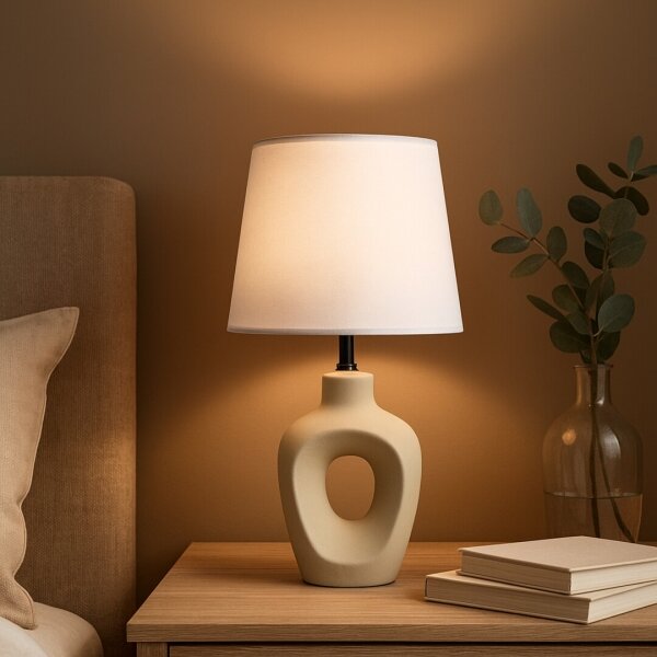 Rabalux 74079 - Stolová lampa MADELOR 1xE14/25W/230V béžová